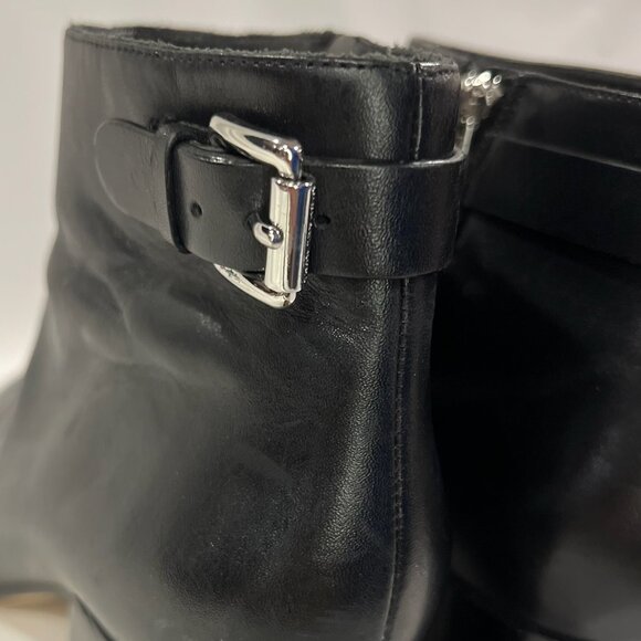 Black Leather Ankle Boot - Picture 7 of 7